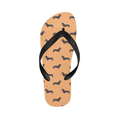 Dachshund Draw Print Pattern Flip Flops-JTAMIGO.COM