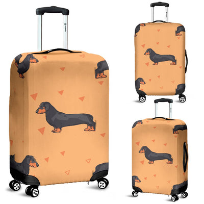 Dachshund Draw Print Pattern Luggage Cover Protector