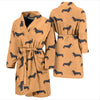 Dachshund Draw Print Pattern Men Bath Robe-JTAMIGO.COM