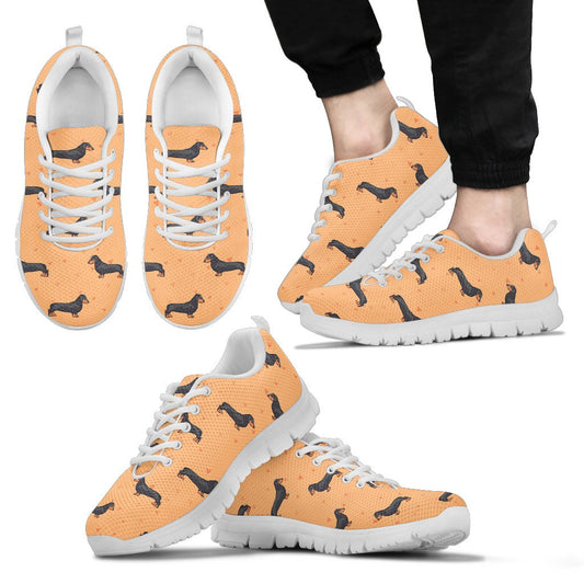 Dachshund Draw Print Pattern Men Sneakers Shoes