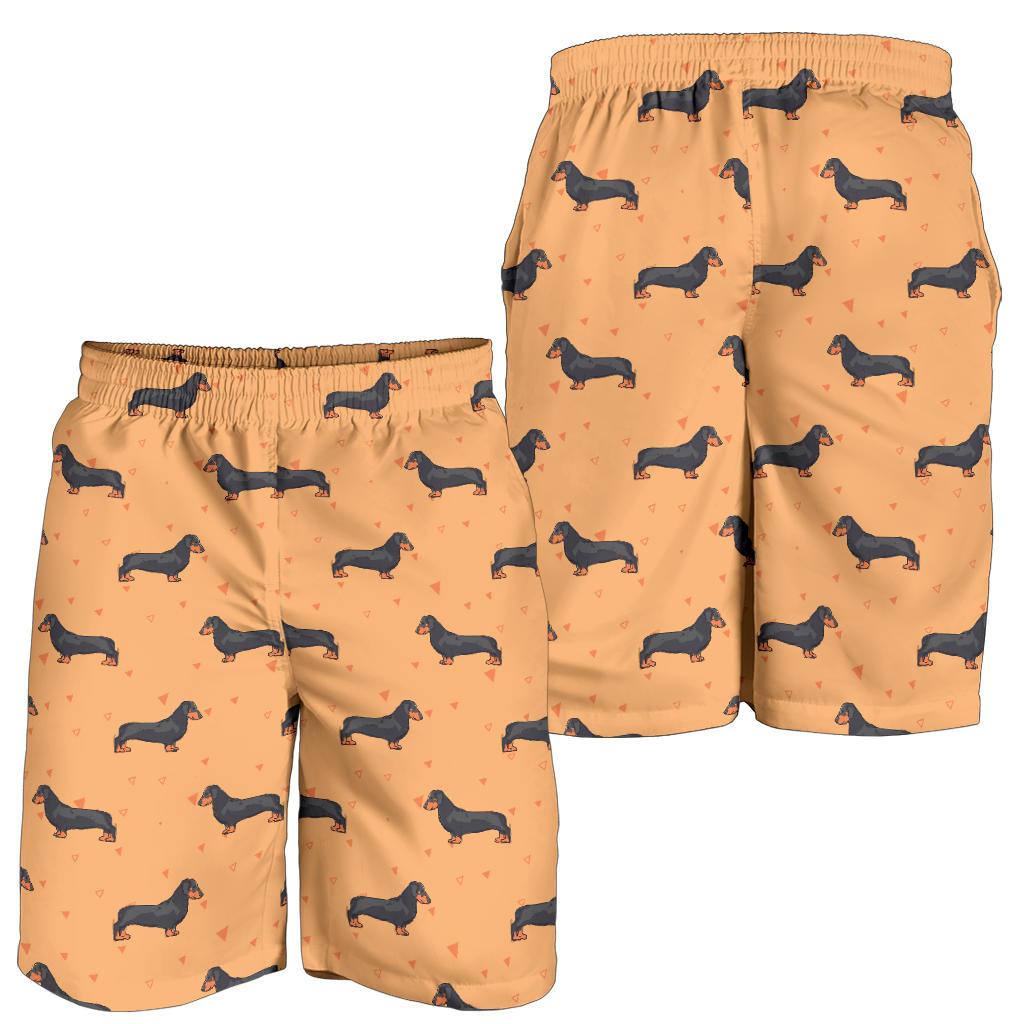 Dachshund Draw Print Pattern Mens Shorts-JTAMIGO.COM