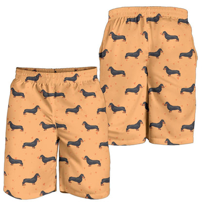 Dachshund Draw Print Pattern Mens Shorts-JTAMIGO.COM