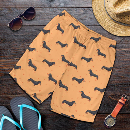 Dachshund Draw Print Pattern Mens Shorts-JTAMIGO.COM