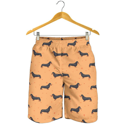 Dachshund Draw Print Pattern Mens Shorts-JTAMIGO.COM