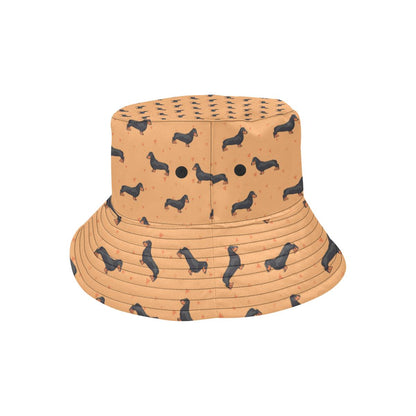 Dachshund Draw Print Pattern Unisex Bucket Hat
