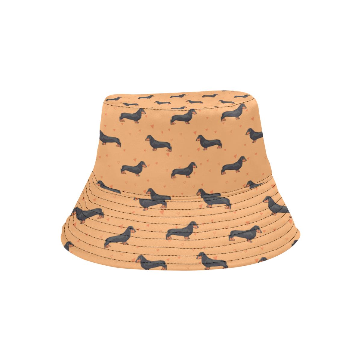 Dachshund Draw Print Pattern Unisex Bucket Hat