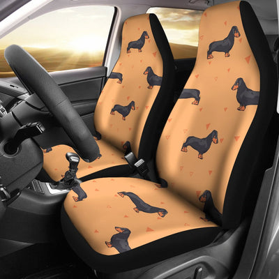 Dachshund Draw Print Pattern Universal Fit Car Seat Covers