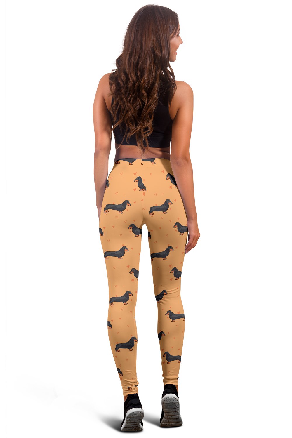 Dachshund Draw Print Pattern Women Leggings