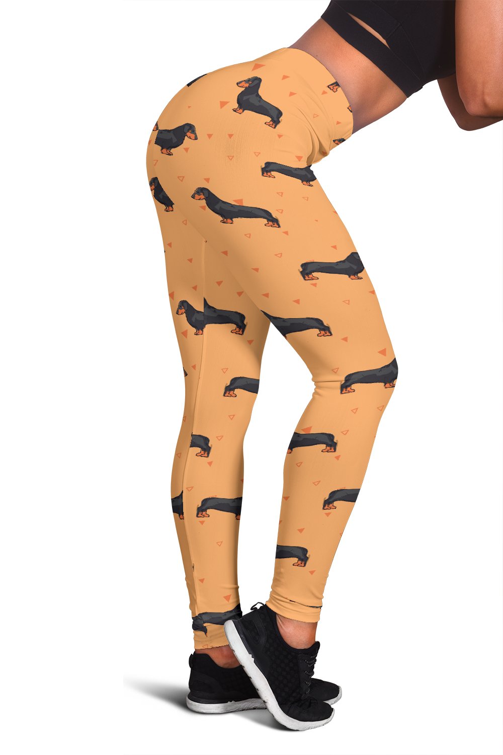 Dachshund Draw Print Pattern Women Leggings