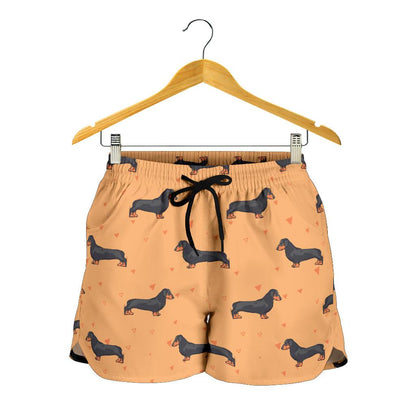 Dachshund Draw Print Pattern Women Shorts-JTAMIGO.COM