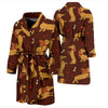 Dachshund Happy Print Pattern Men Bath Robe-JTAMIGO.COM