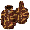 Dachshund Happy Print Pattern Pullover Hoodie