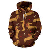 Dachshund Happy Print Pattern Pullover Hoodie