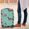 Dachshund Paw Decorative Print Pattern Luggage Cover Protector