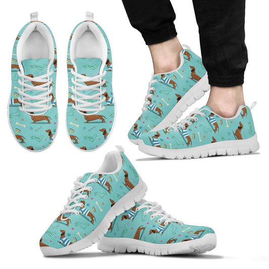 Dachshund Paw Decorative Print Pattern Men Sneakers Shoes