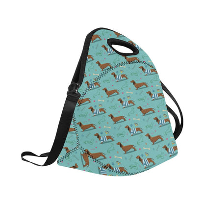Dachshund Paw Decorative Print Pattern Neoprene Lunch Bag (Model 1669)(Large)-JTAMIGO.COM