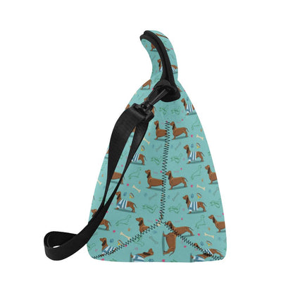 Dachshund Paw Decorative Print Pattern Neoprene Lunch Bag (Model 1669)(Large)-JTAMIGO.COM