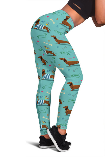 Dachshund Paw Decorative Print Pattern Women Leggings