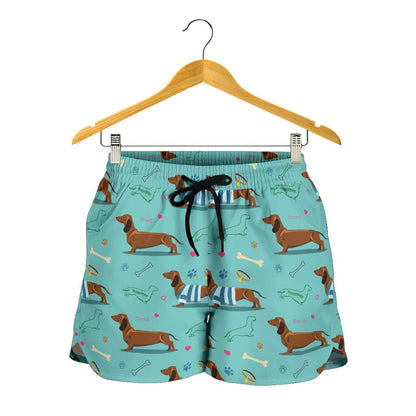 Dachshund Paw Decorative Print Pattern Women Shorts-JTAMIGO.COM