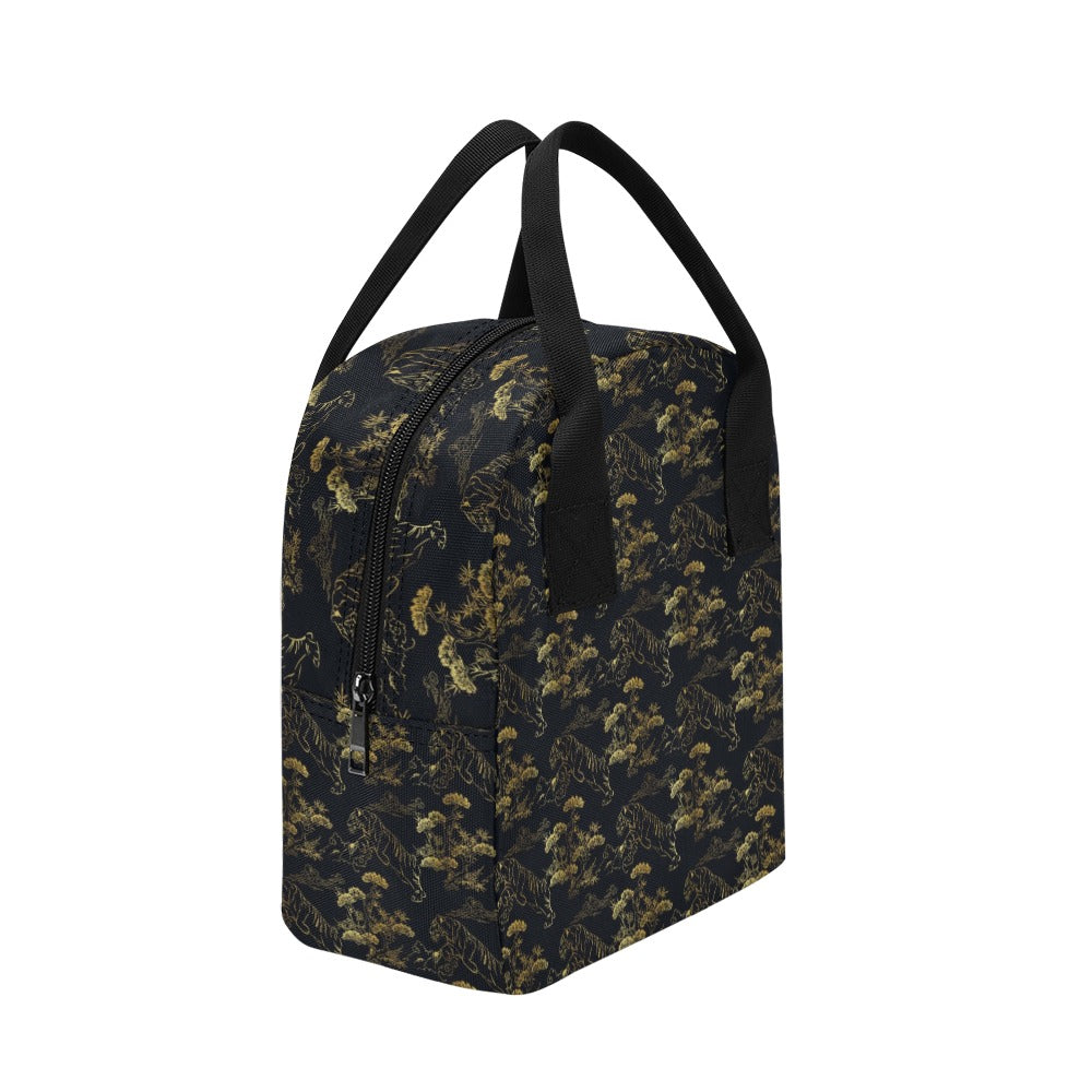 Tiger Japan Style Print Design LKS305 Insulated Lunch Bag