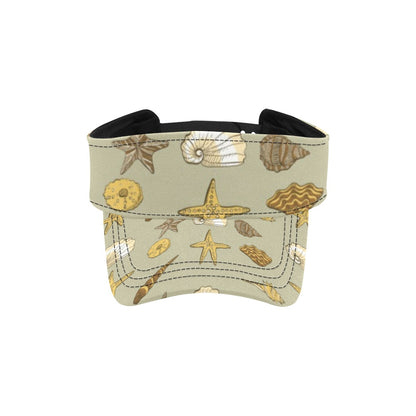 Seashell Beach Print Design LKS303 Unisex Sun Visor