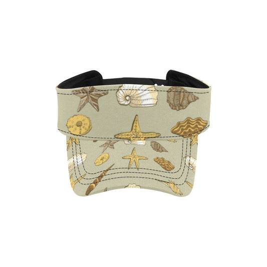 Seashell Beach Print Design LKS303 Unisex Sun Visor