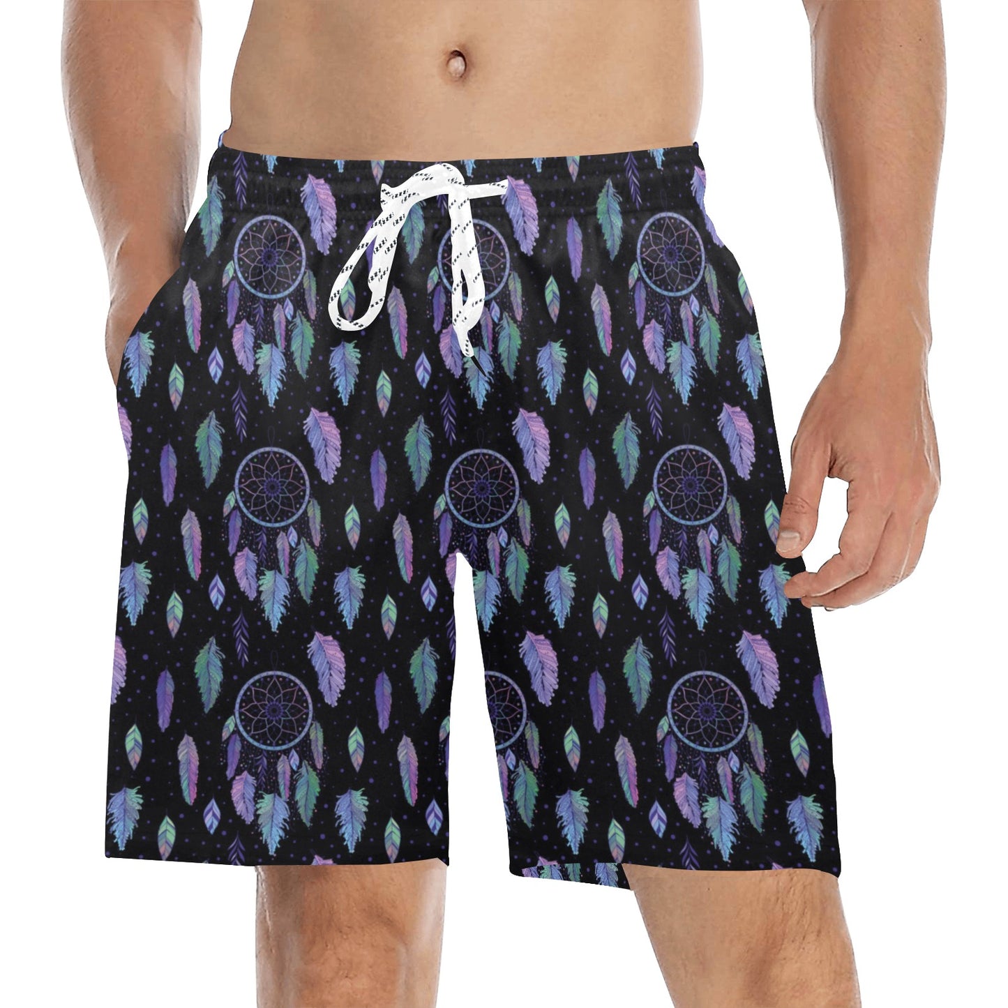 Dream Catcher Tribal Design Men's Swim Trunks Beach Shorts