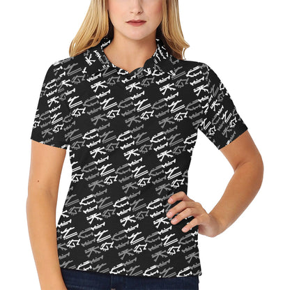 Vikings Print Design LKS306 Women's Polo Shirt
