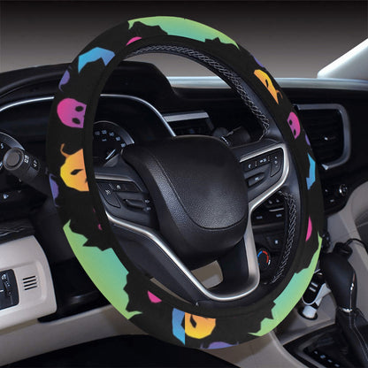 Halloween Print Design LKS404 Steering Wheel Cover with Elastic Edge