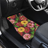 Daisy Gerbera Print Pattern Car Floor Mats