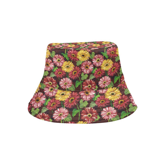 Daisy Gerbera Print Pattern Unisex Bucket Hat