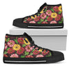 Daisy Gerbera Print Pattern Women High Top Shoes