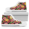 Daisy Gerbera Print Pattern Women High Top Shoes