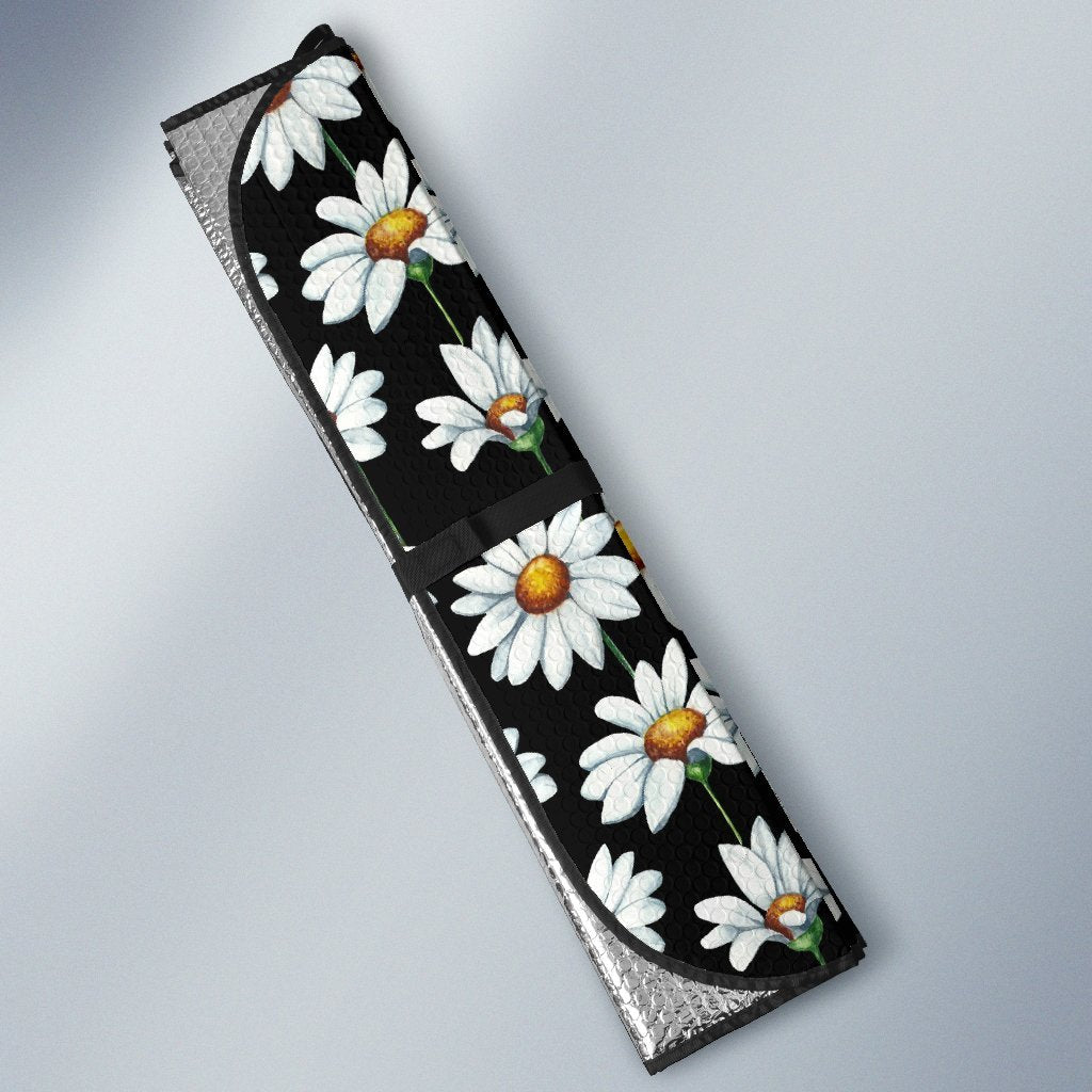 Daisy Print Pattern Car Sun Shade For Windshield