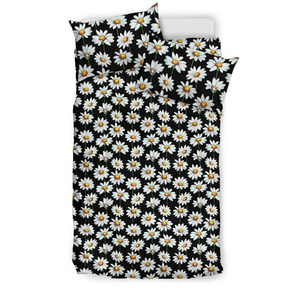 Daisy Print Pattern Duvet Cover Bedding Set