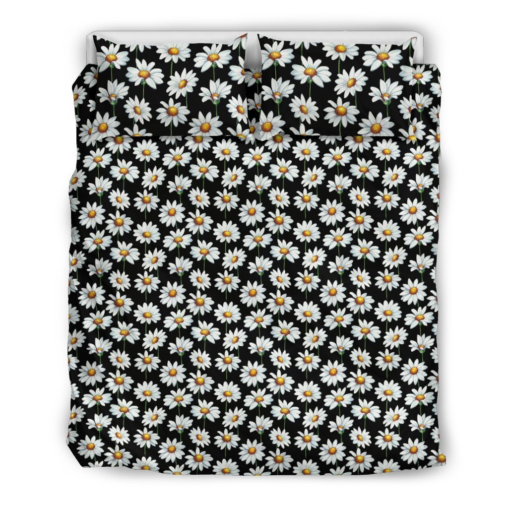 Daisy Print Pattern Duvet Cover Bedding Set