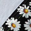 Daisy Print Pattern Fleece Blanket