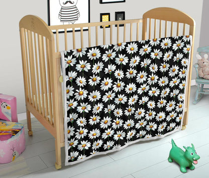 Daisy Print Pattern Premium Quilt-JTAMIGO.COM