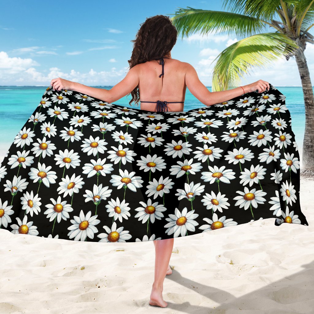 Daisy Print Pattern Sarong Pareo Wrap