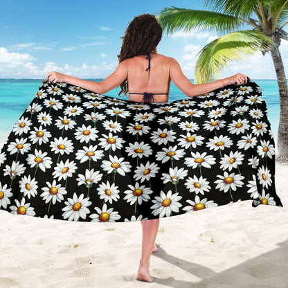 Daisy Print Pattern Sarong Pareo Wrap