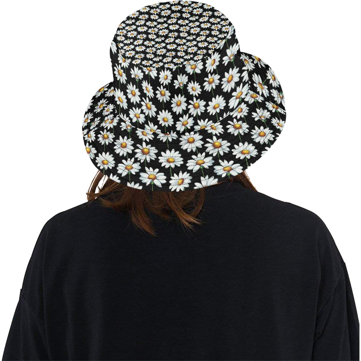 Daisy Print Pattern Unisex Bucket Hat