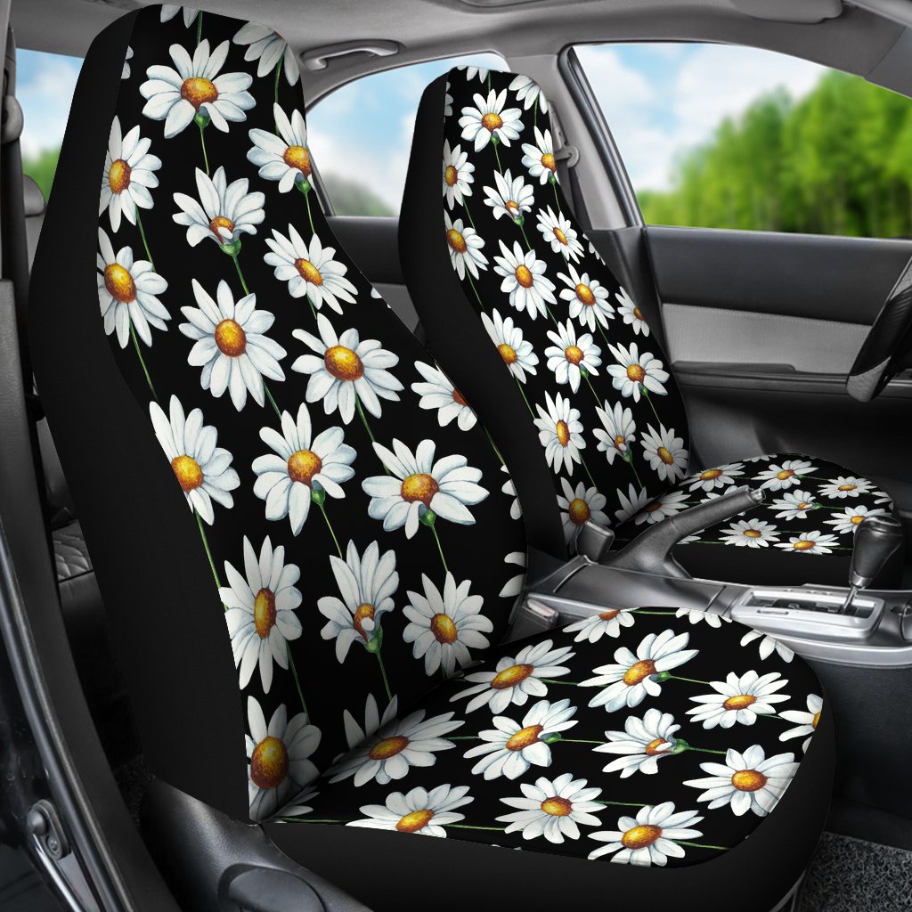 Daisy Print Pattern Universal Fit Car Seat Covers