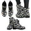 Daisy Print Pattern Women Leather Boots-JTAMIGO.COM