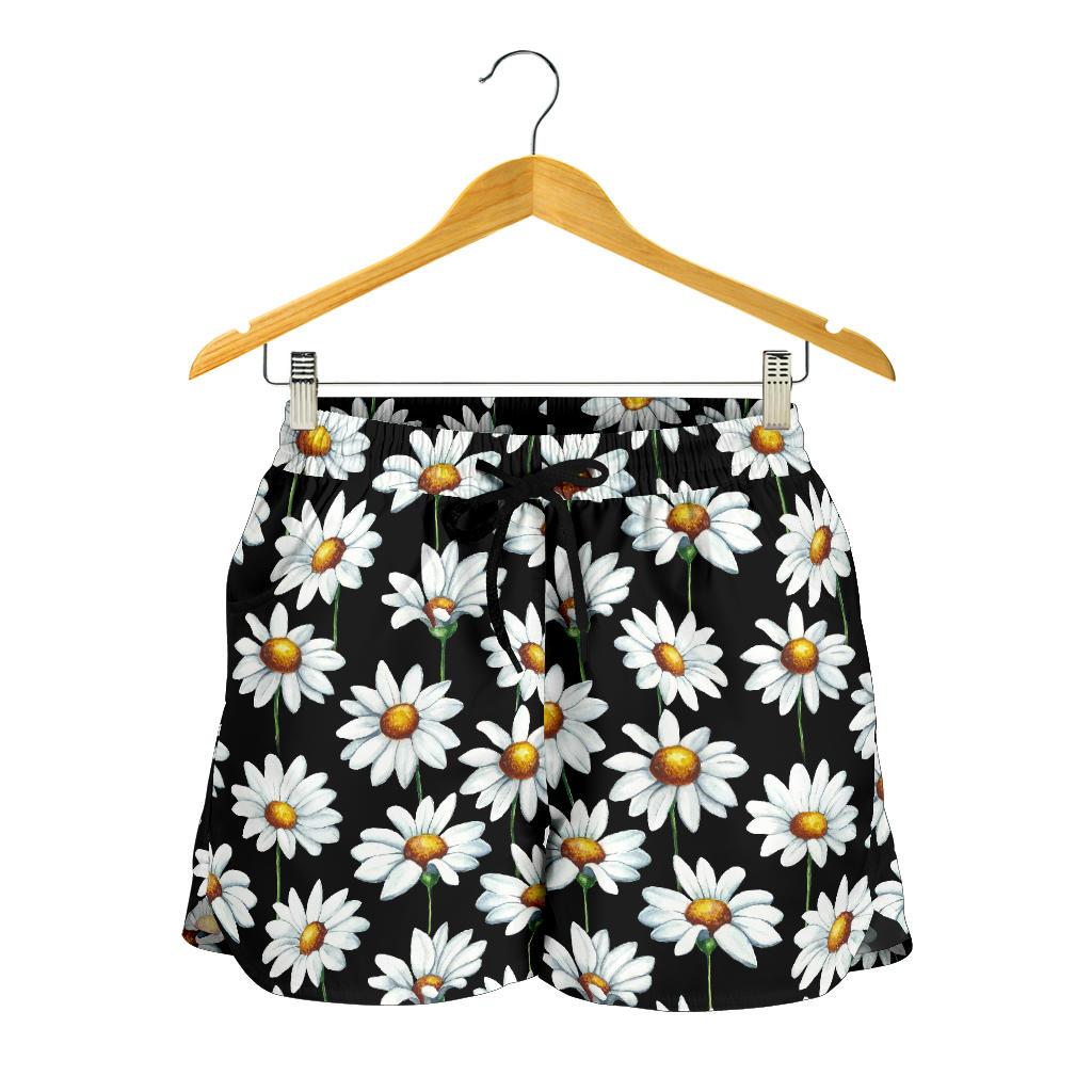 Daisy Print Pattern Women Shorts-JTAMIGO.COM