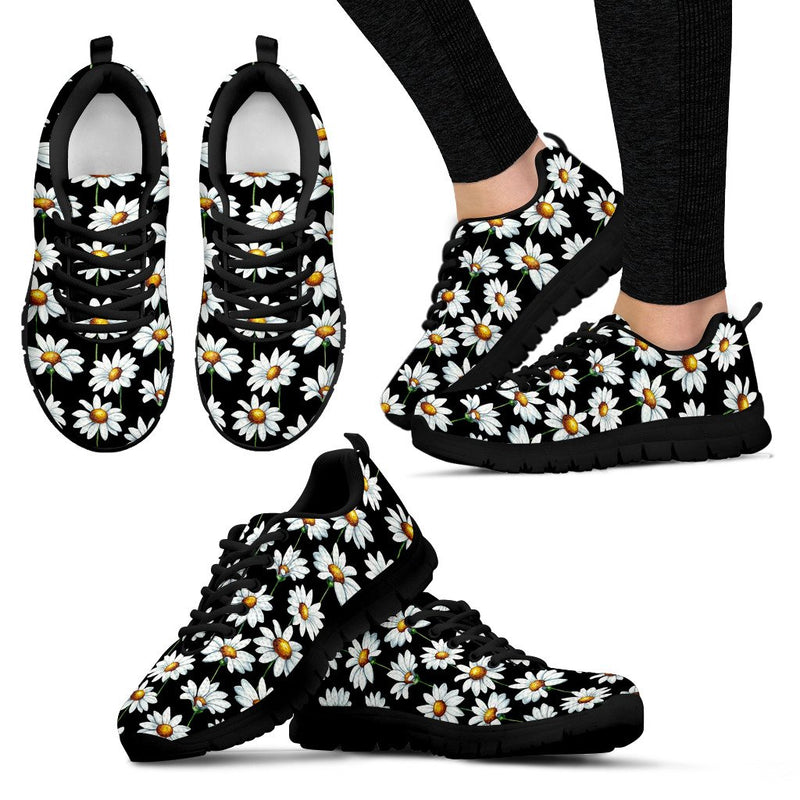 Daisy Print Pattern Women Sneakers Shoes