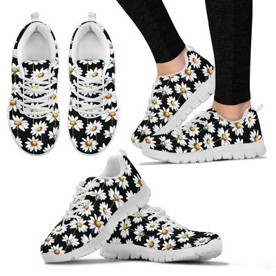 Daisy Print Pattern Women Sneakers Shoes