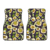 Daisy Vintage Print Pattern Car Floor Mats
