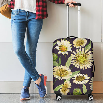 Daisy Vintage Print Pattern Luggage Cover Protector