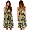 Daisy Vintage Print Pattern Sleeveless Dress