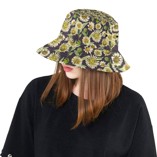 Daisy Vintage Print Pattern Unisex Bucket Hat